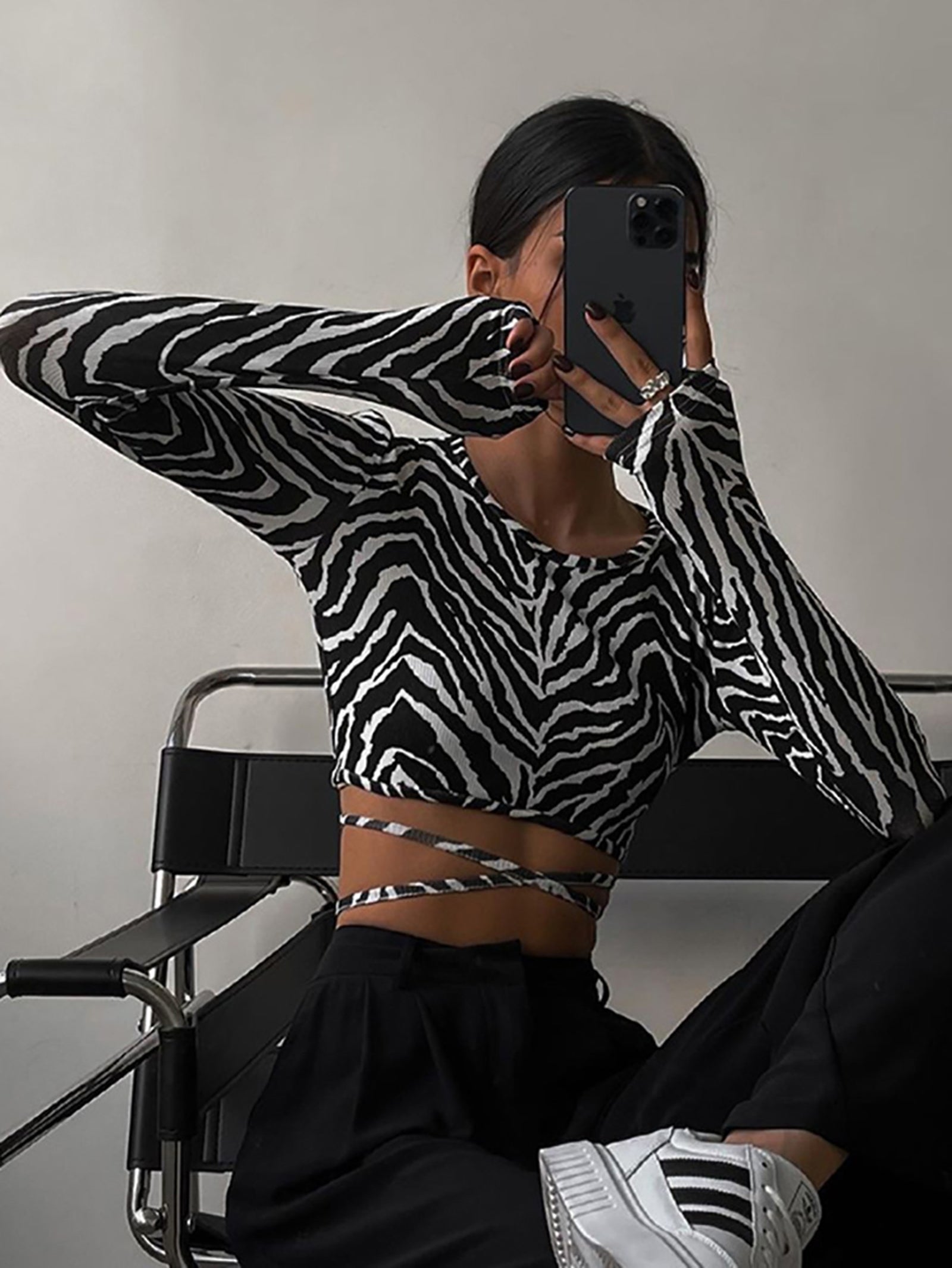 Printed Crop Top