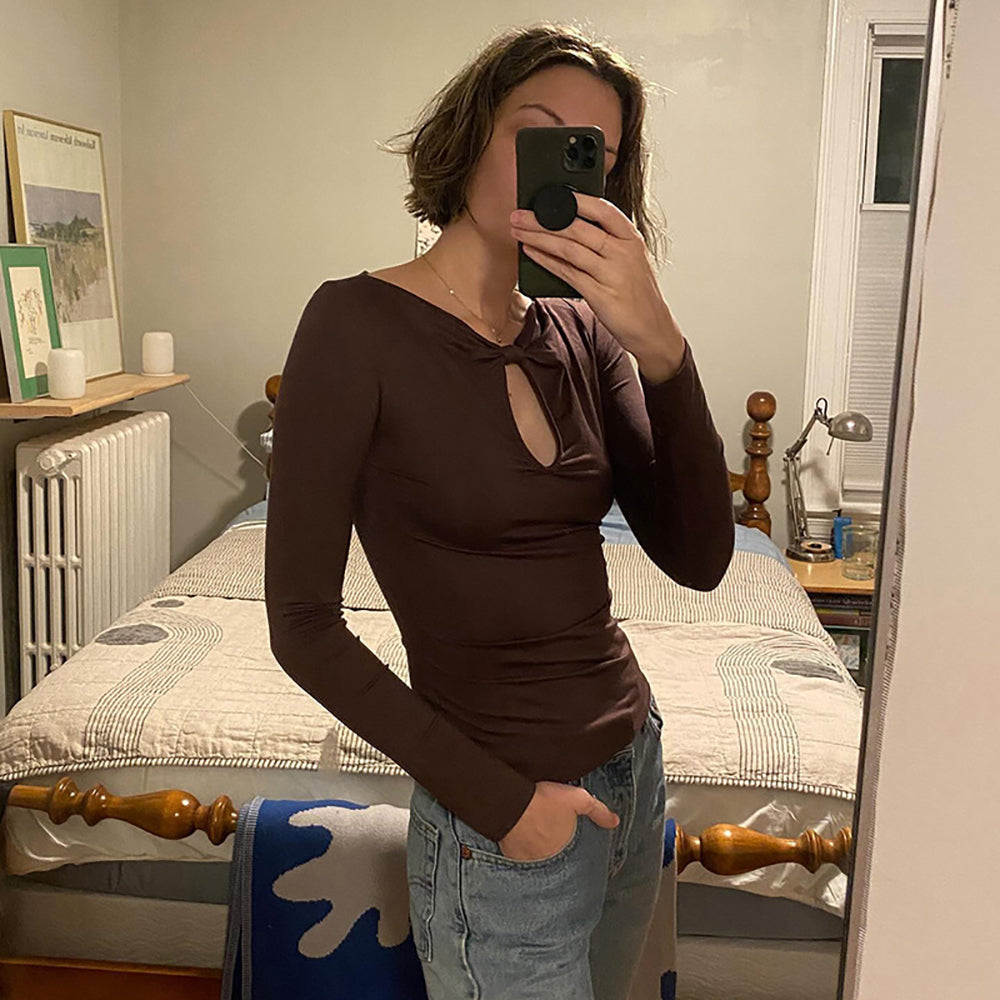 Women Extended Sleeves Top
