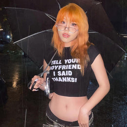 Typography Printed Top