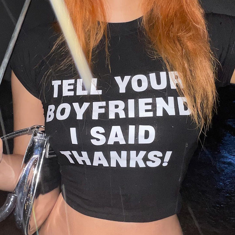 Typography Printed Top