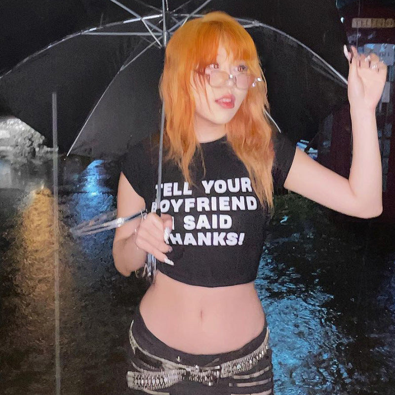 Typography Printed Top
