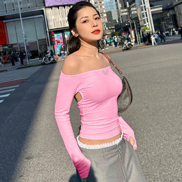 Women Solid Off-Shoulder Bardot Top