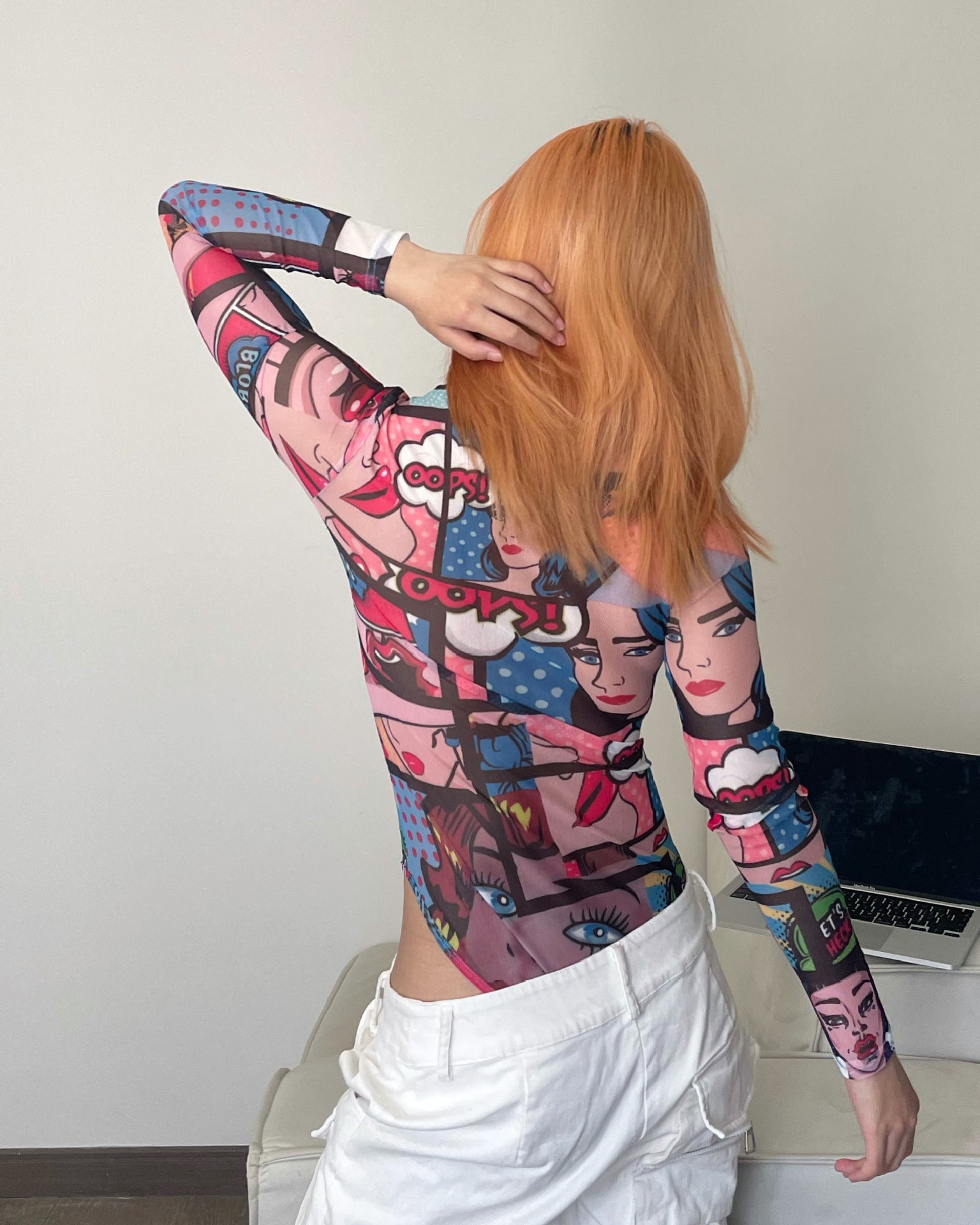 Women Printed Bodysuit