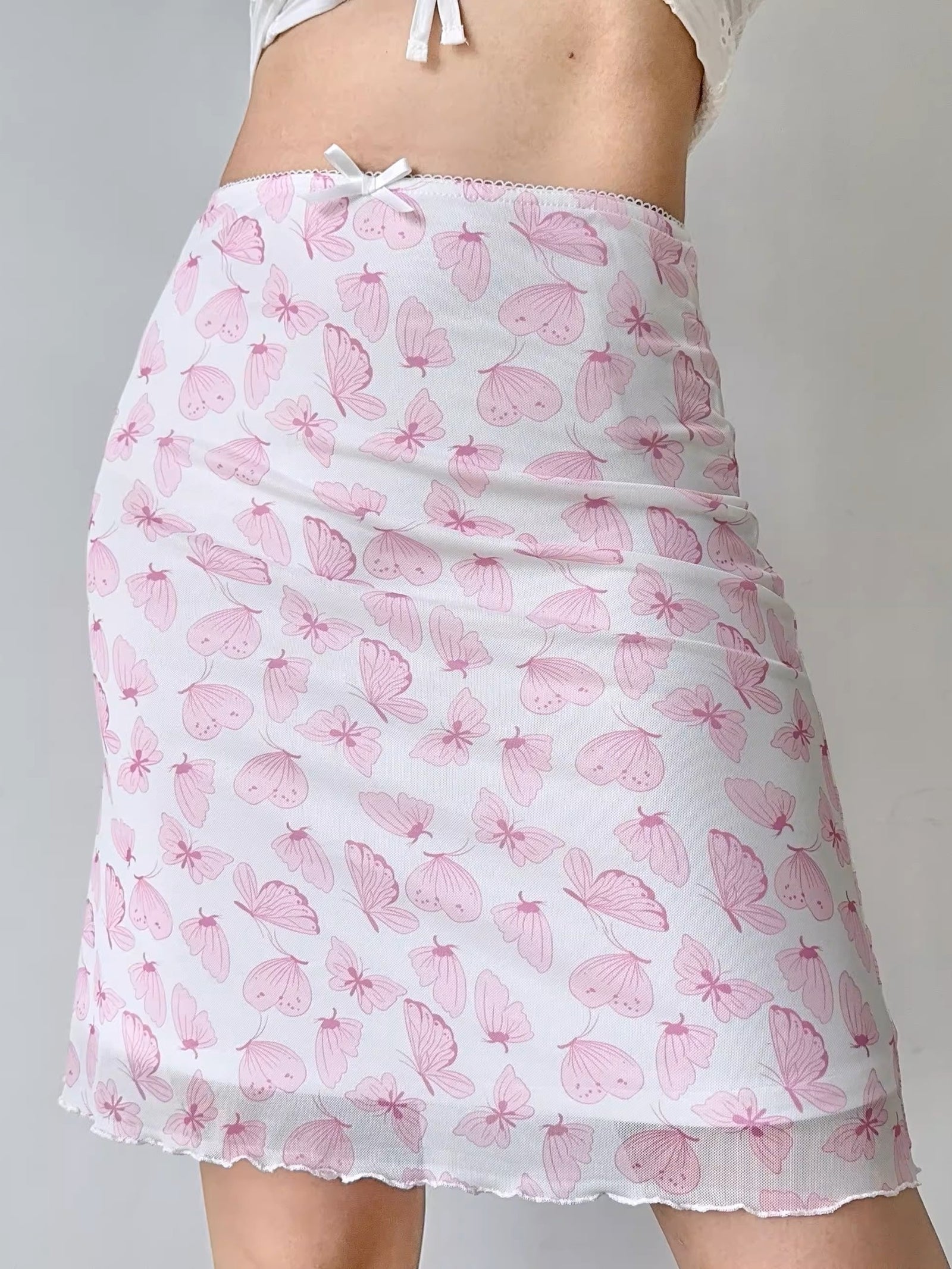 Women Printed Pencil Mini Skirt