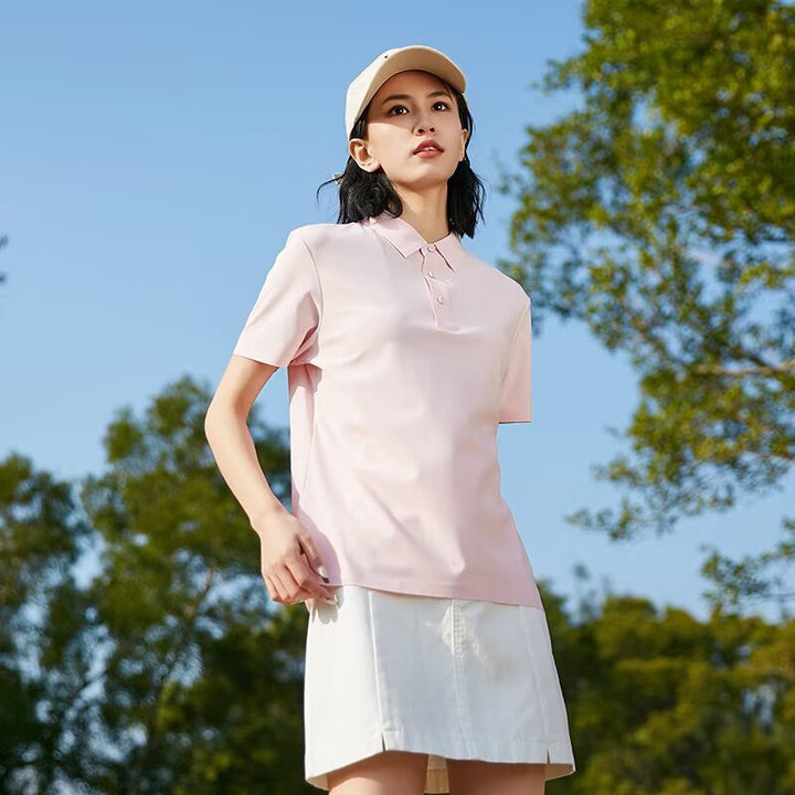 Women Polo Collar Regular Fit T-shirt