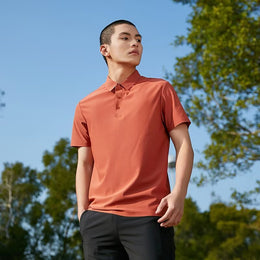 Men Solid Polo Collar T-shirt