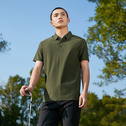 Men Polo Collar Slim Fit T-shirt