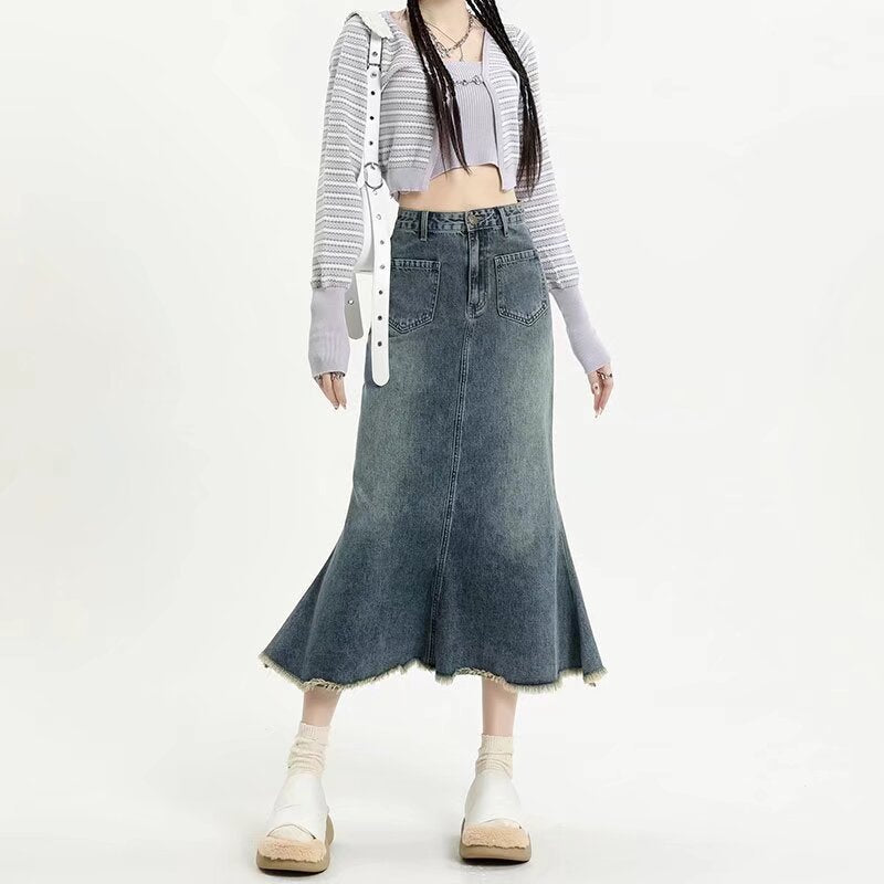 Flared Midi Skirt