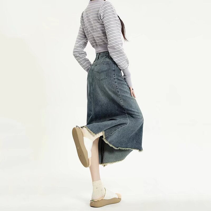 Flared Midi Skirt