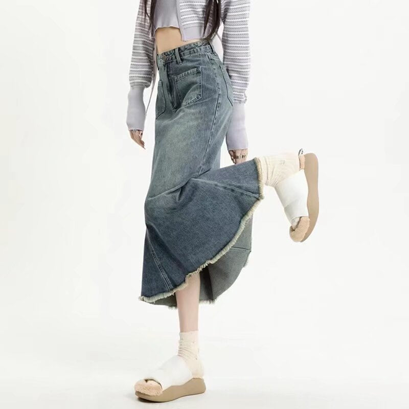 Flared Midi Skirt