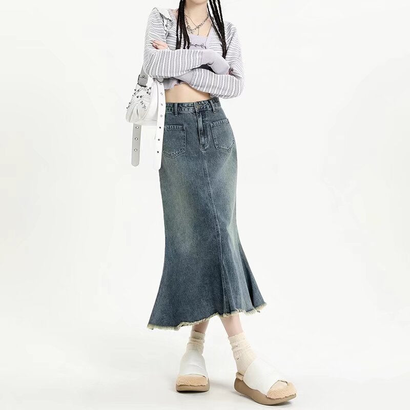 Flared Midi Skirt