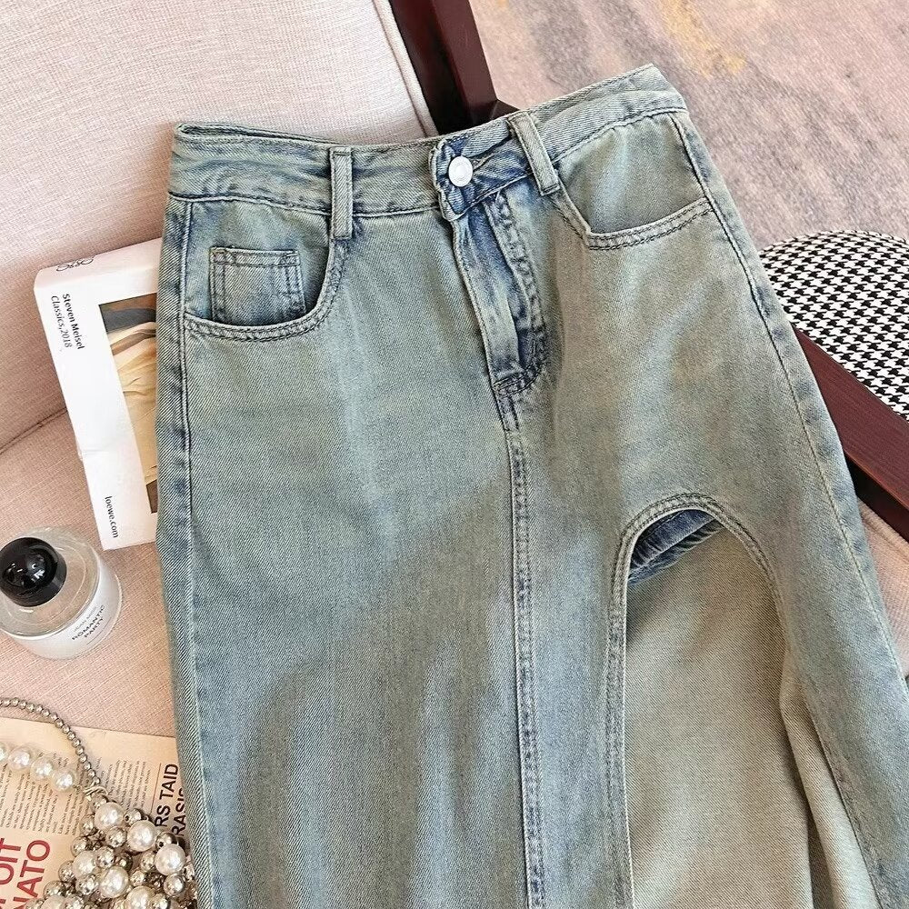 Women Front Slit A-Line Maxi Skirts