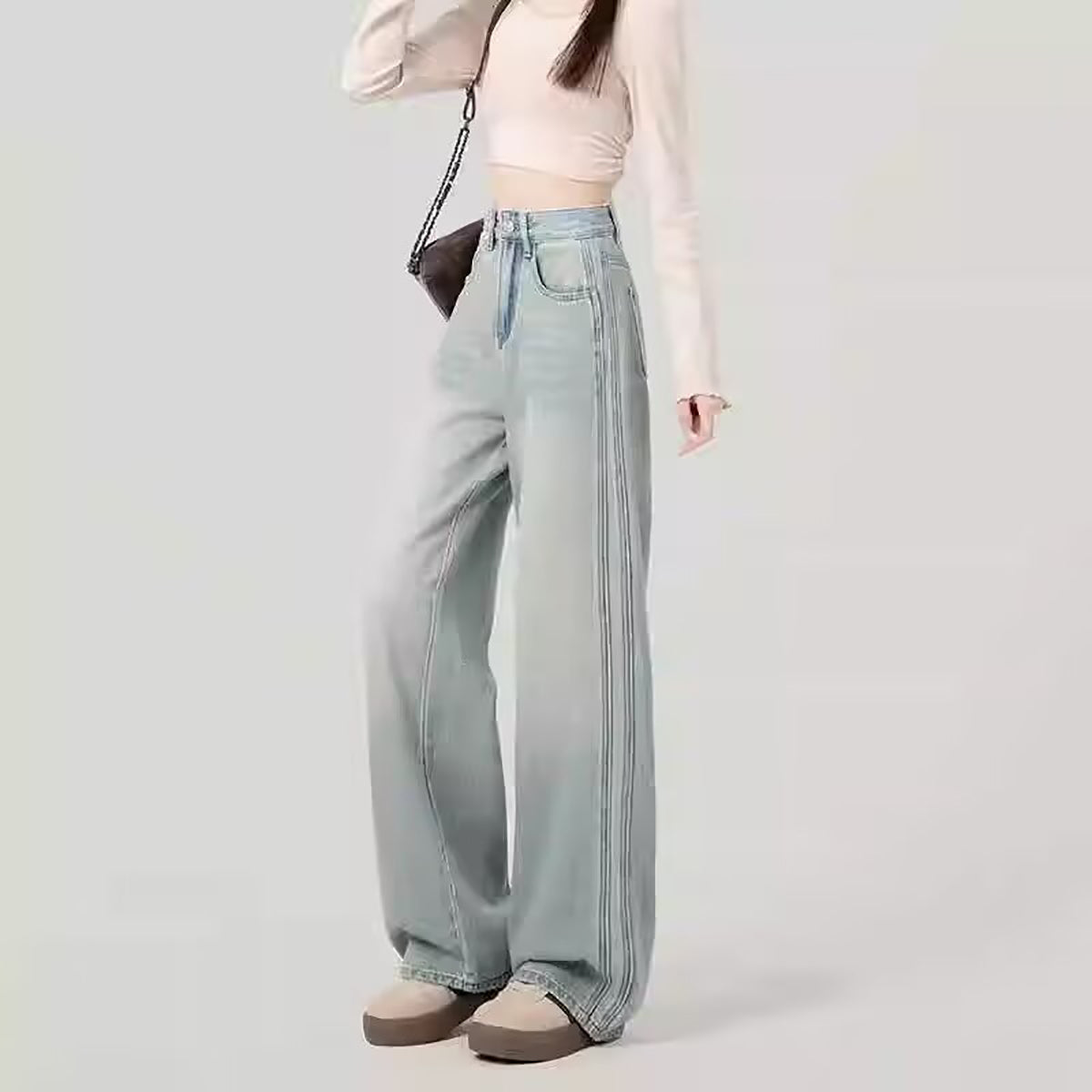 Women Straight Fit Light Fade Jeans