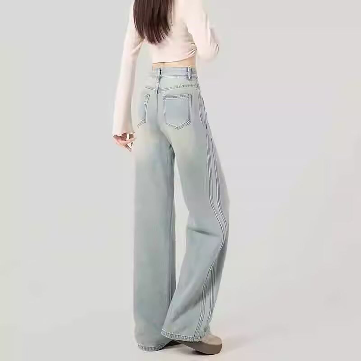 Women Straight Fit Light Fade Jeans