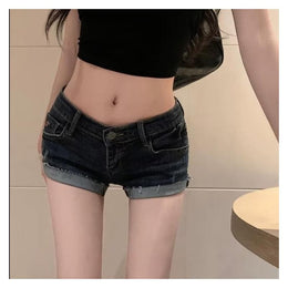 Women Slim Fit Denim Shorts