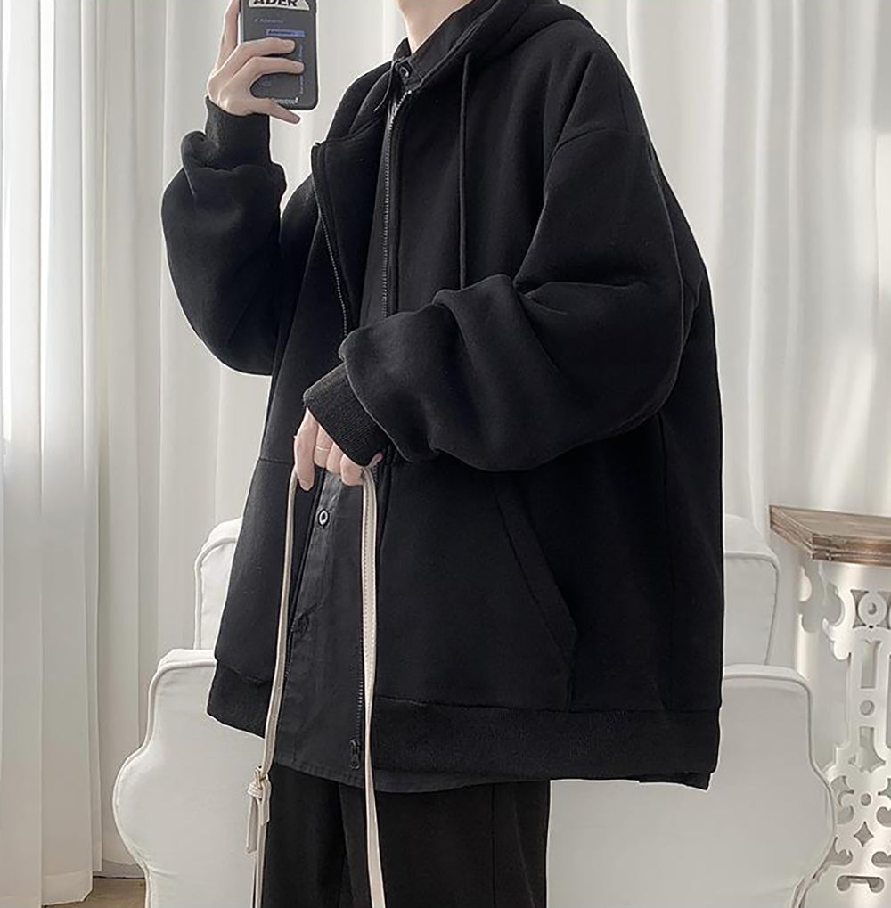 Men Lightweight Open Front Jacket