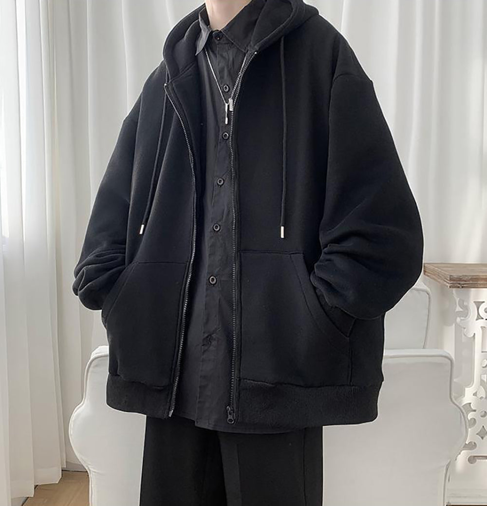 Men Lightweight Open Front Jacket