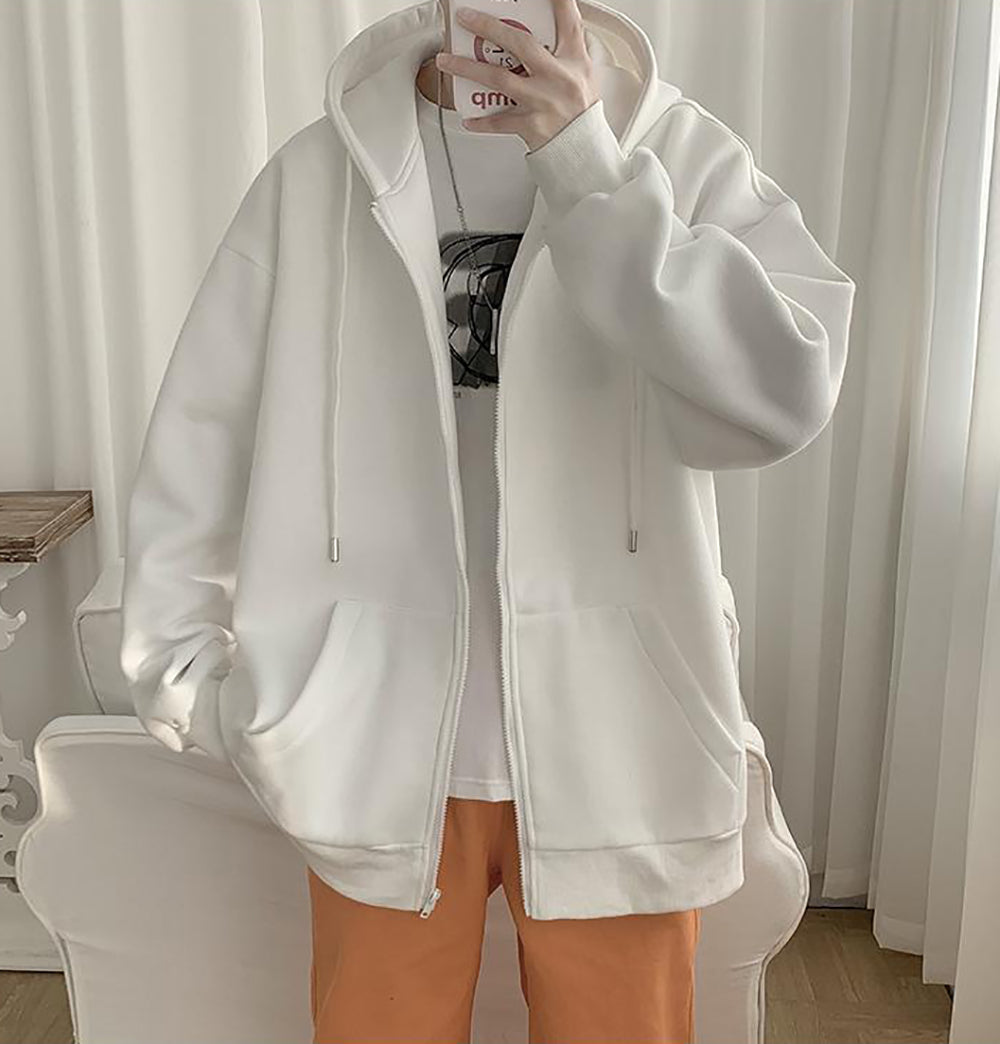 Men Lightweight Open Front Jacket