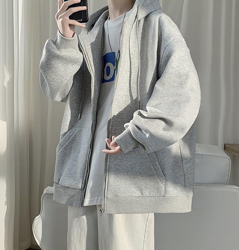 Men Lightweight Open Front Jacket