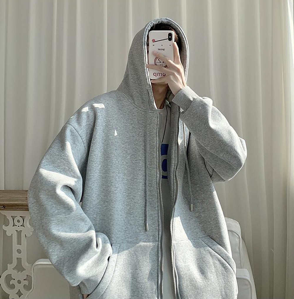 Men Lightweight Open Front Jacket