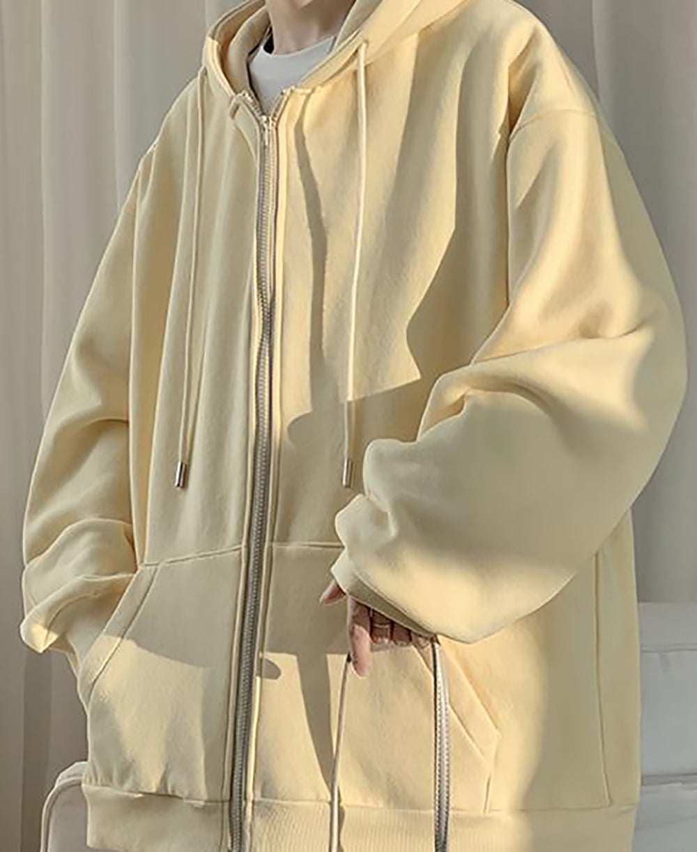 Men Lightweight Open Front Jacket