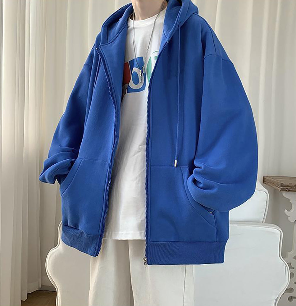 Men Lightweight Open Front Jacket