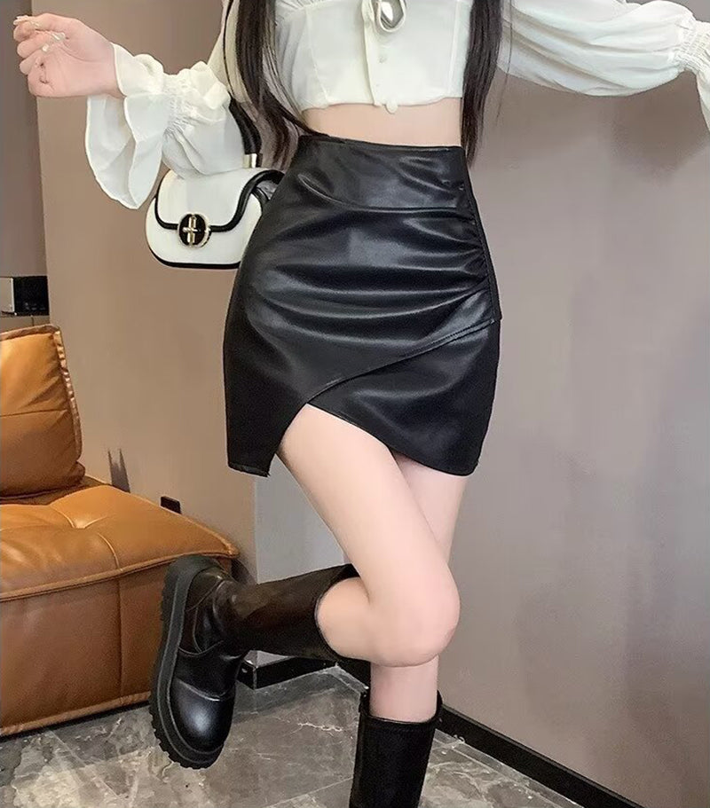 Women Layered Pencil Mini Skirt