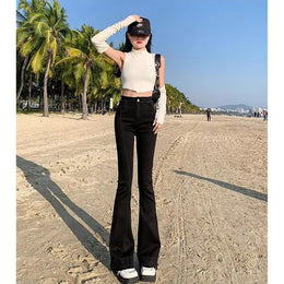 Women Cotton Bootcut High-Rise Jeans