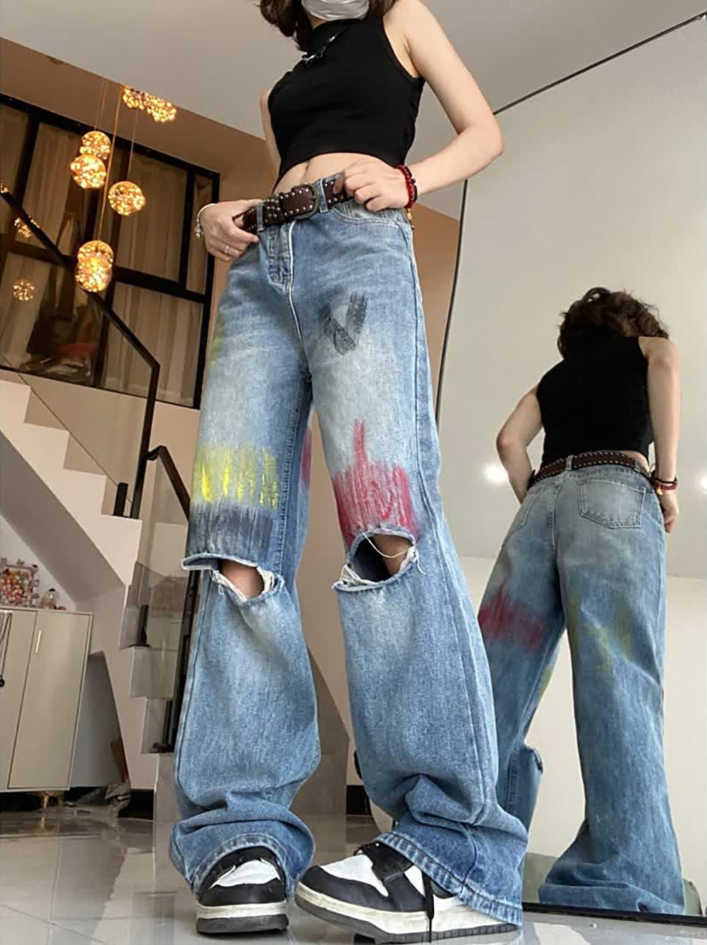 Mid-Rise Relaxed Fit Jeans