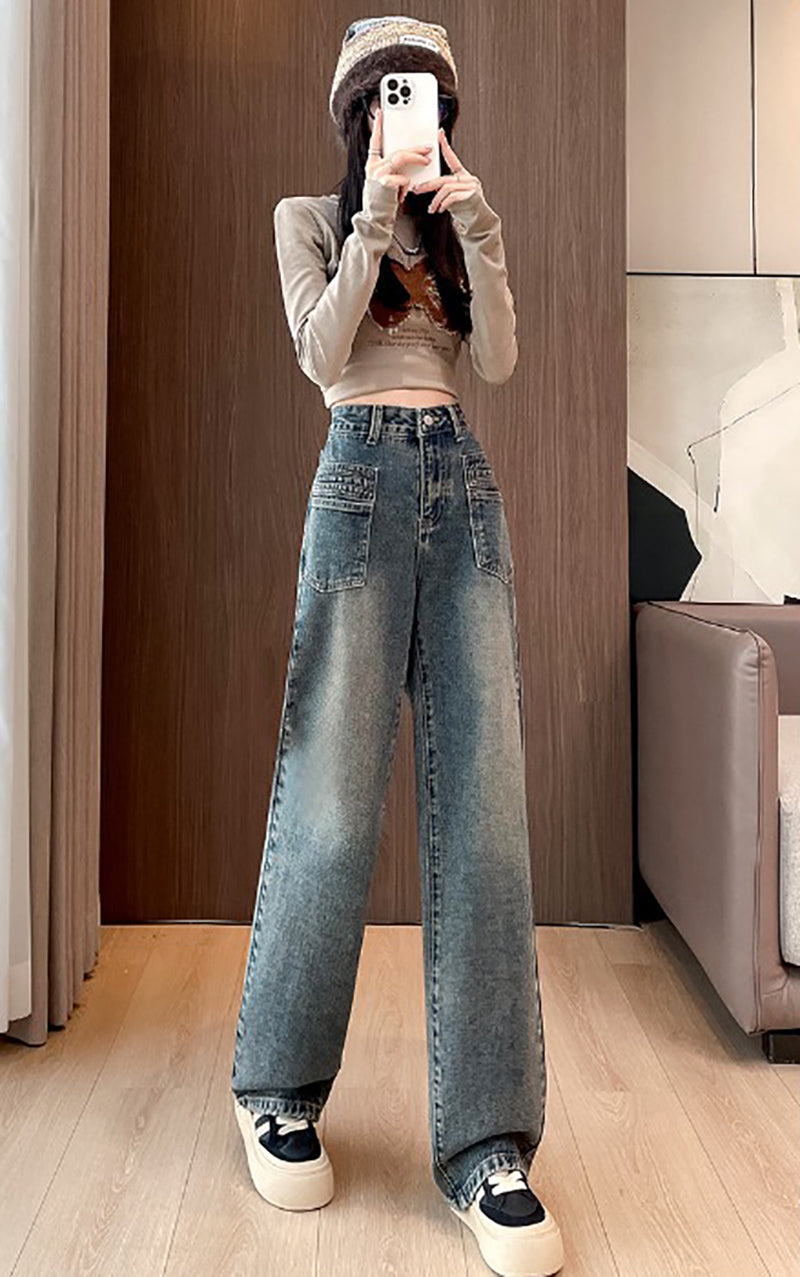 Mid-Rise Mom Fit Jeans