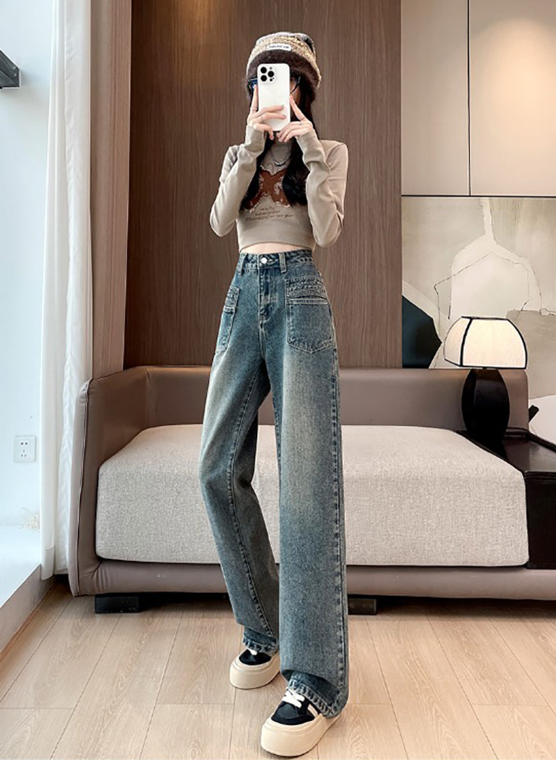 Mid-Rise Mom Fit Jeans