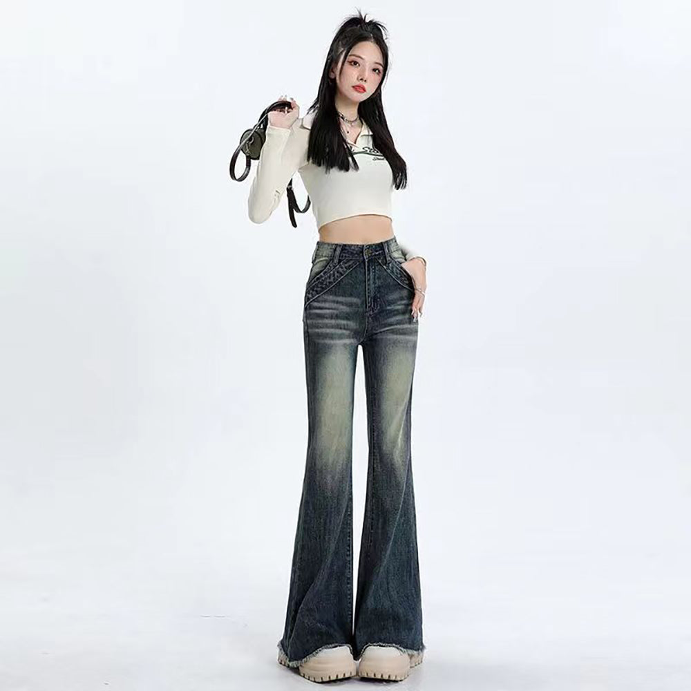 Mid-Rise Bootcut Jeans