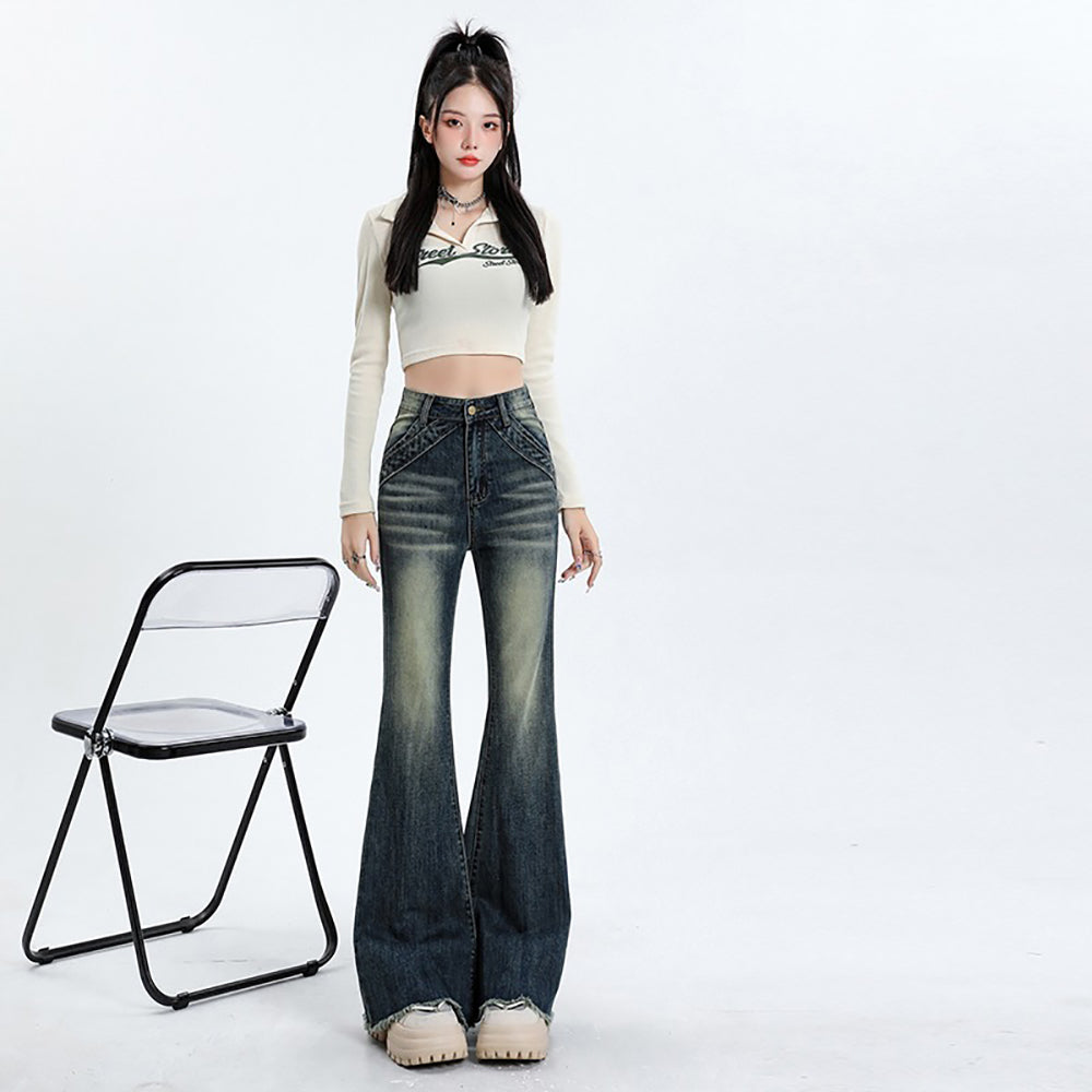 Mid-Rise Bootcut Jeans