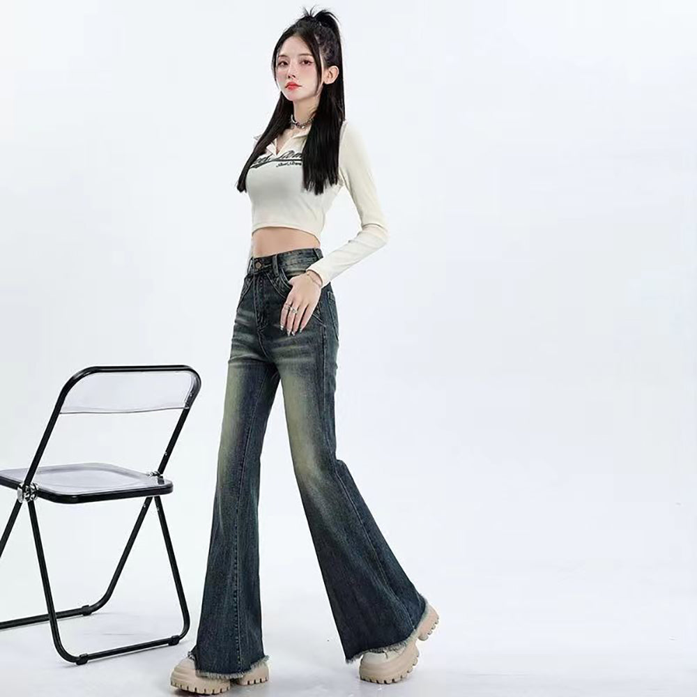 Mid-Rise Bootcut Jeans