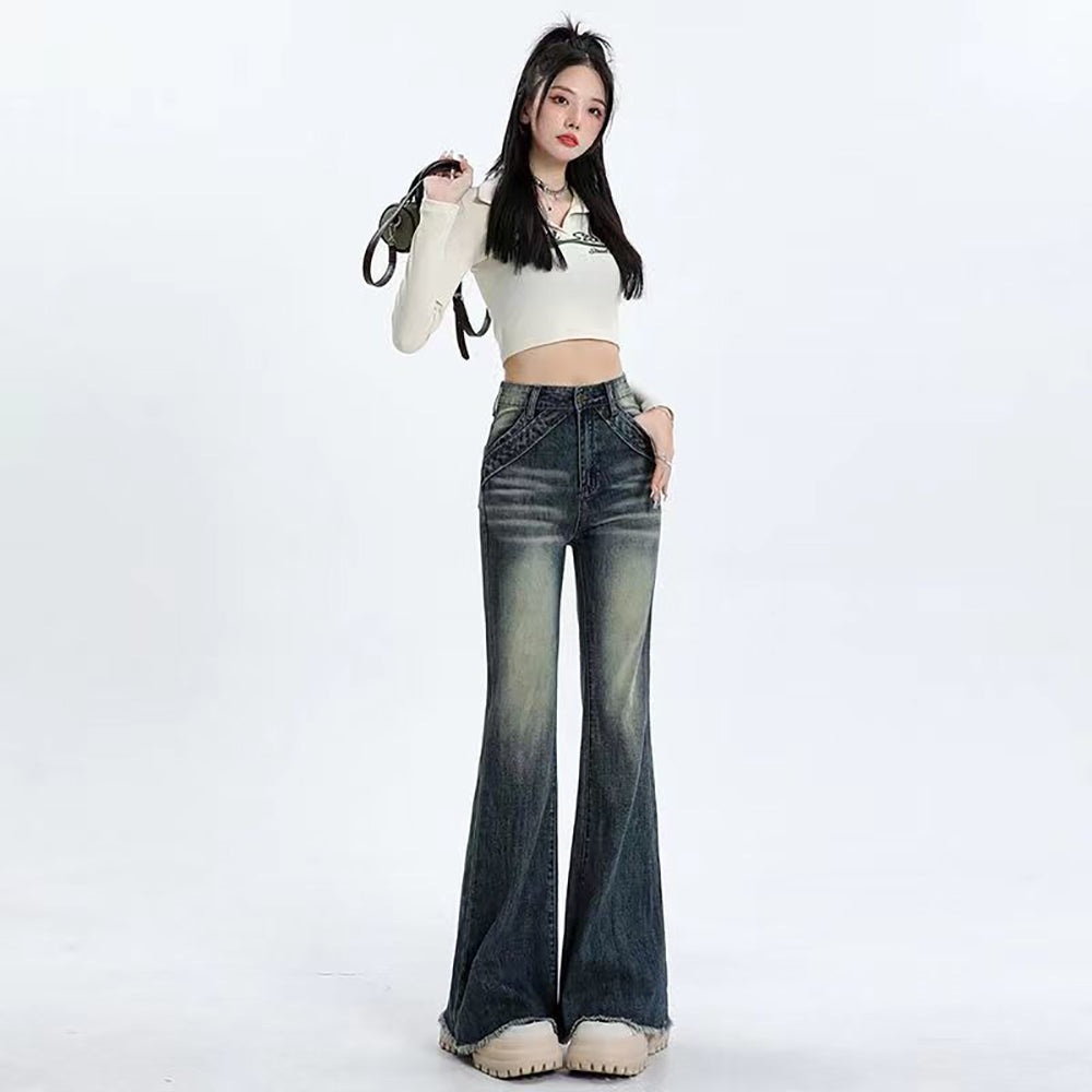 Mid-Rise Bootcut Jeans
