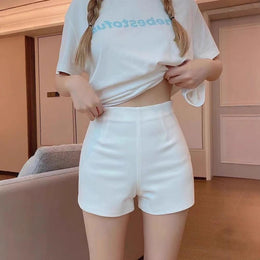 Solid Mid-Rise Regular Shorts