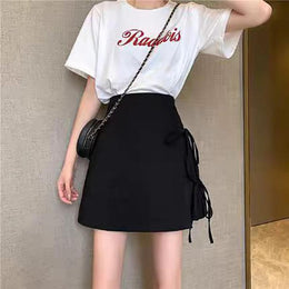 Solid Straight Skirt