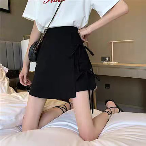Solid Straight Skirt