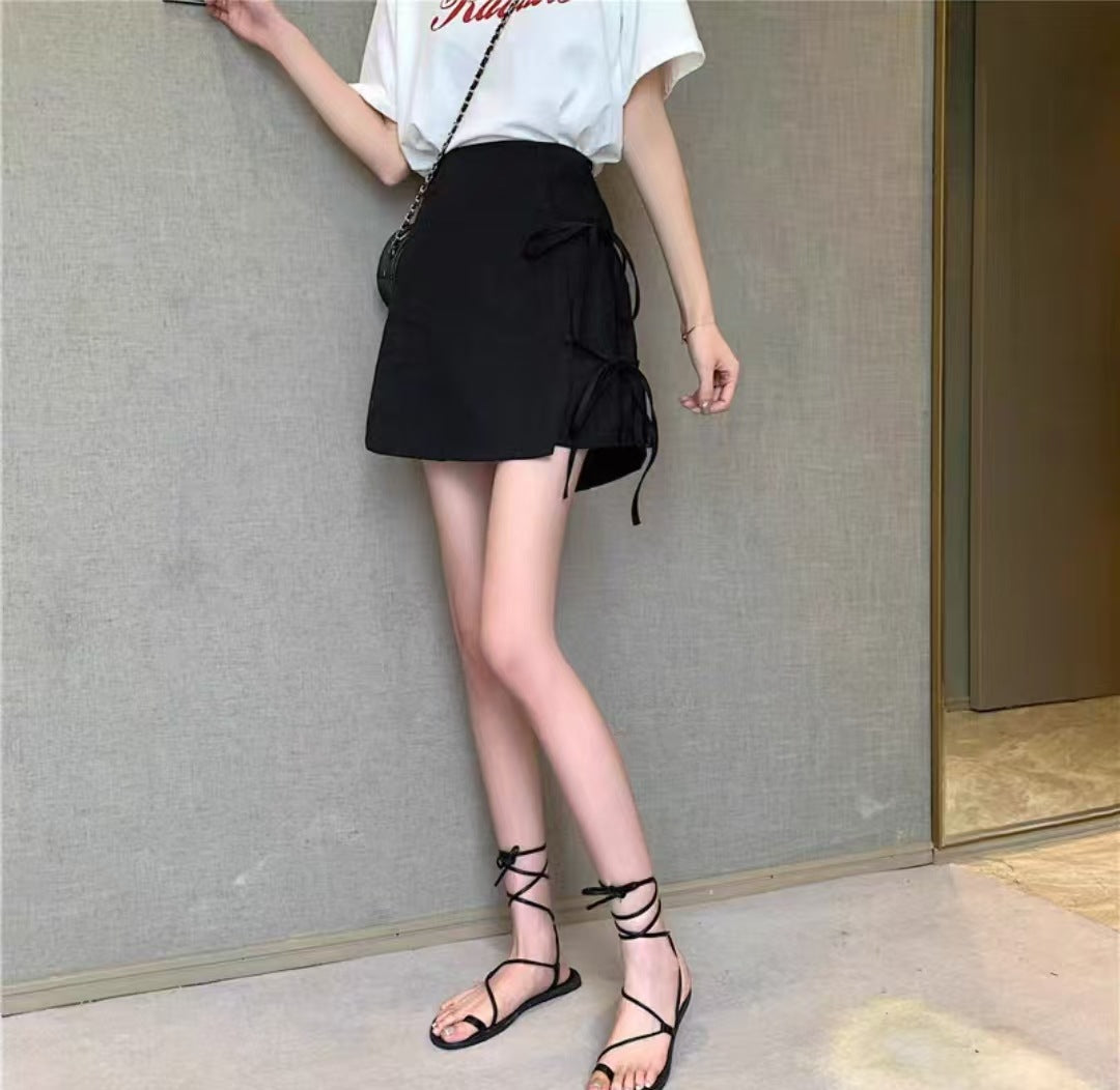 Solid Straight Skirt