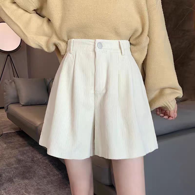 Solid High-Rise Regular Shorts