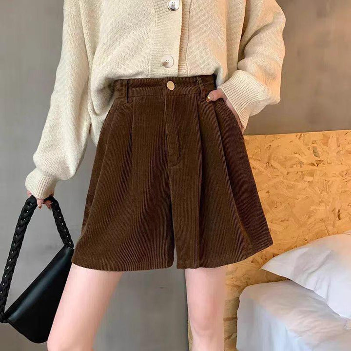 Solid High-Rise Regular Shorts