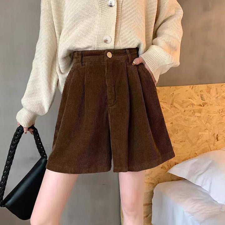 Solid High-Rise Regular Shorts