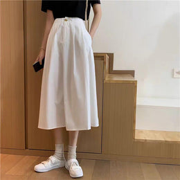 Solid Flared Skirt