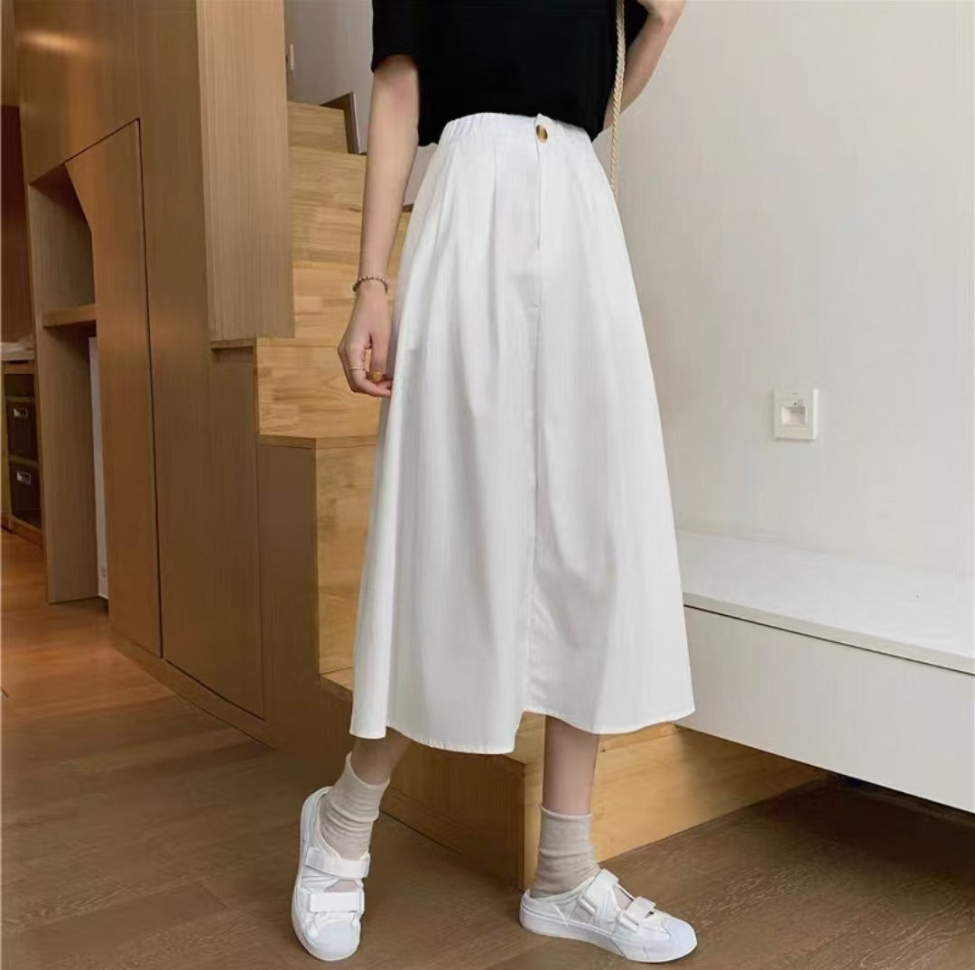 Solid Flared Skirt