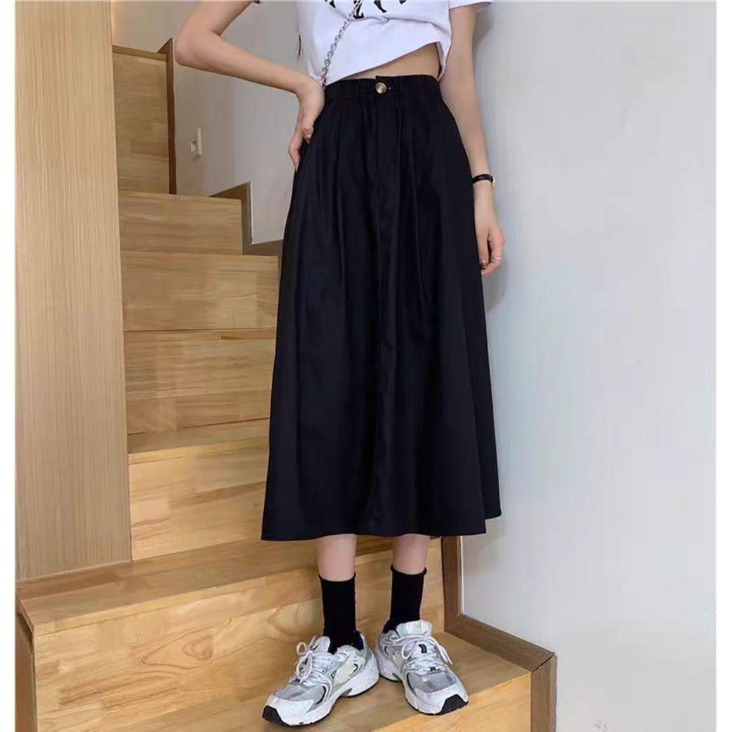 Solid Flared Skirt
