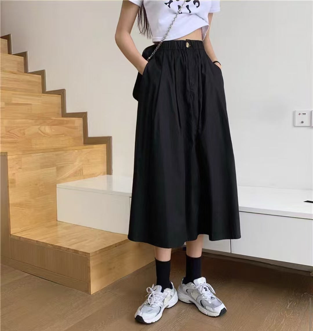 Solid Flared Skirt