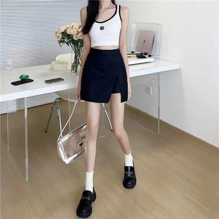 Solid Skorts Skirt