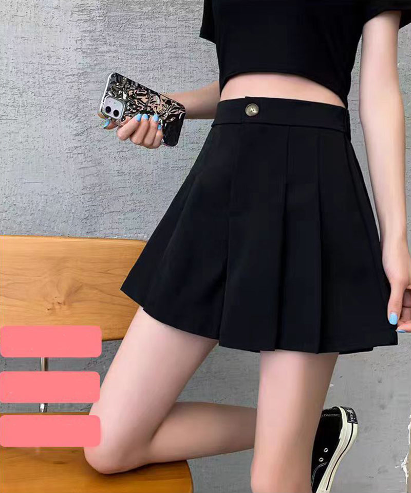 Solid High-Rise Regular Shorts