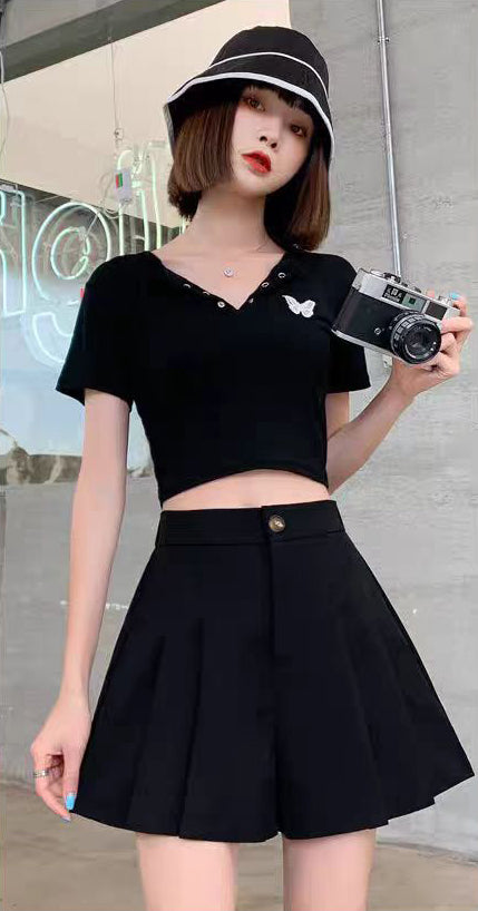Solid High-Rise Regular Shorts