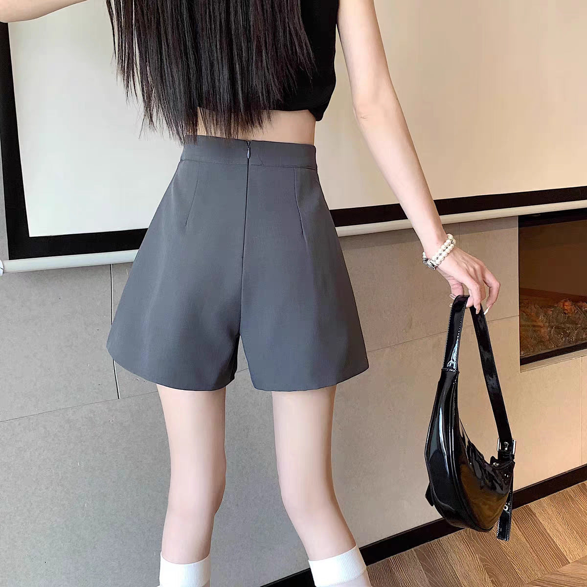 Solid Divided Skirt
